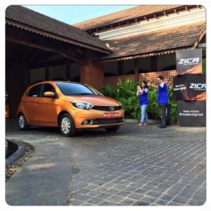 Test driving Tata Tiago in Goa