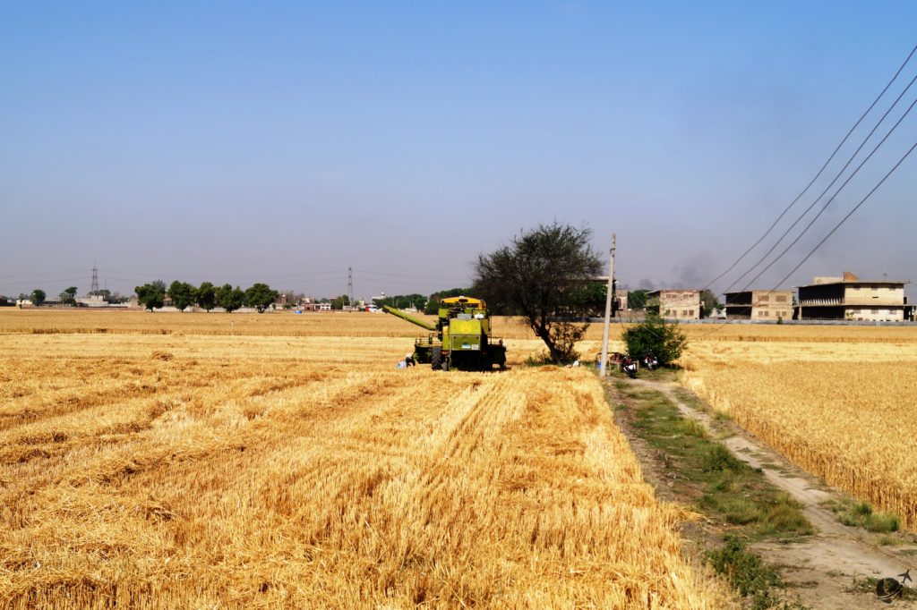 Happy Baisakhi, combine harvester