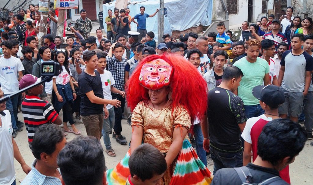 Indra Jatra Festival, Indta Jatra 2017, Nepal, Newar, Lakhey, Lakhey Dance, Majipa, Majipa Lakhey Dance, Lord Indra, God of Rains, Nepal culture, Upaku, Samay Baji, Kathmandu, Nepal Tourism, Hindu, Hinduism Indra Jatra 2018